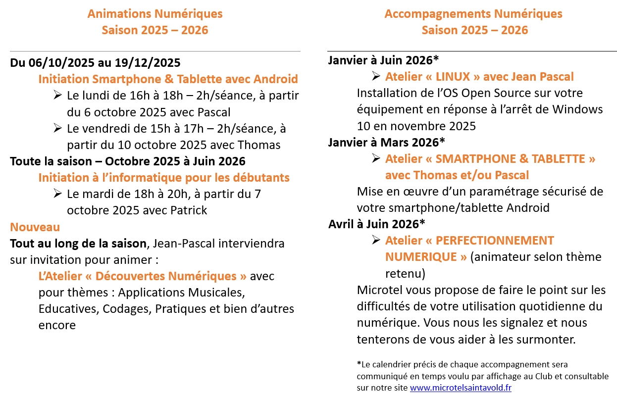 Animations 2025-2026